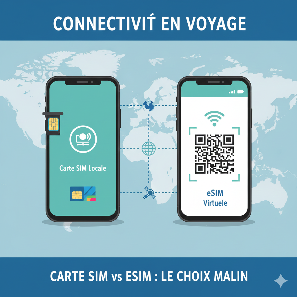 Carte SIM ou eSIM en voyage